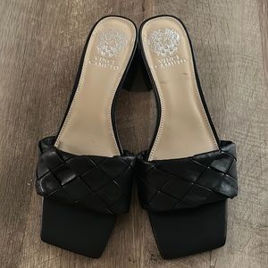 Vince Camuto | Block Square Toe Low Heels
